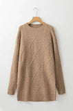 Becca cable knit sweater dress