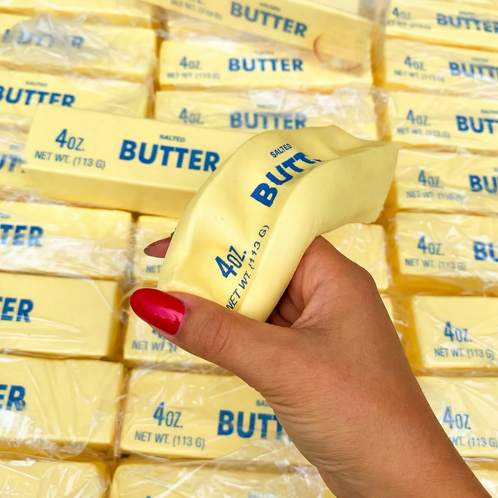 Butter bear cone and block squishy