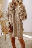 Becca cable knit sweater dress