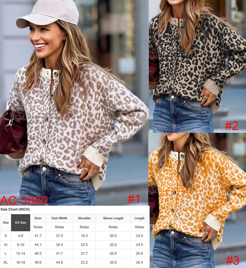 Jaden leopard cardigan