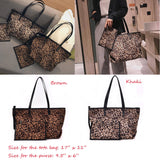 2 pc leopard handbag READY TO SHIP