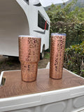 Black Leopard Tumblers Rose Gold READY TO SHIP