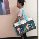 Wifey READY TO SHIP Mama Travel Overnight Chenille patch Duffle bag