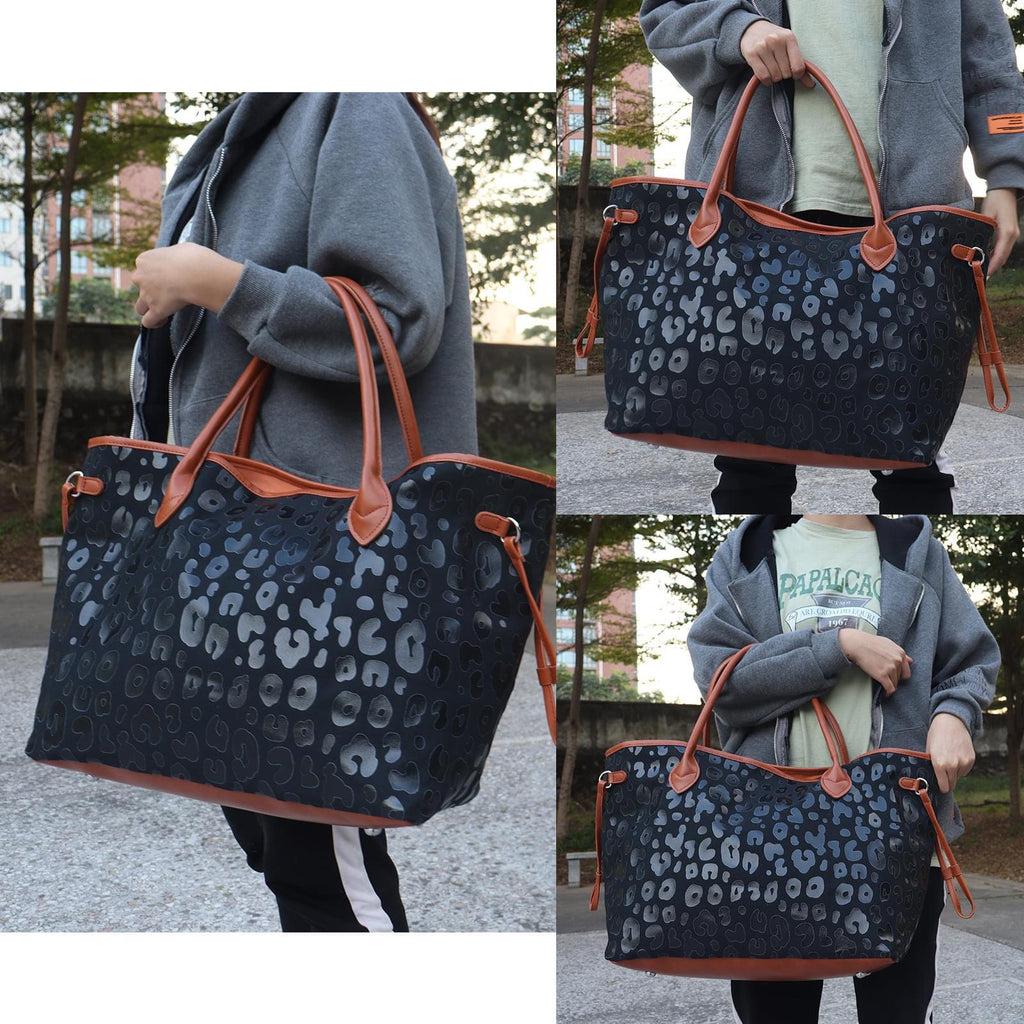 Black leopard bag READY TO SHIP