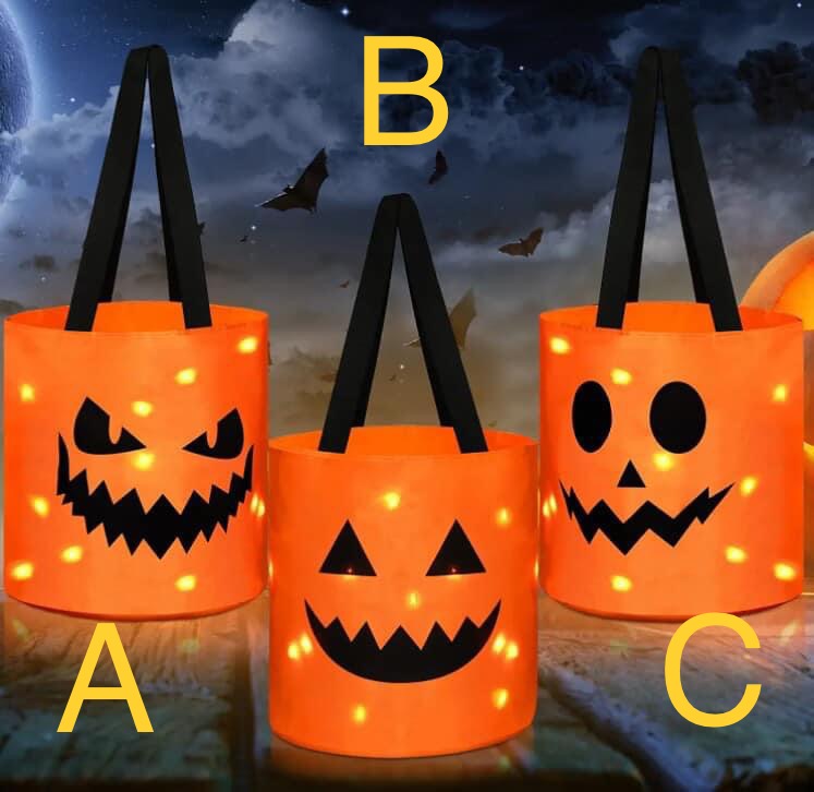 LED Halloween Bucket READY TO SHIP